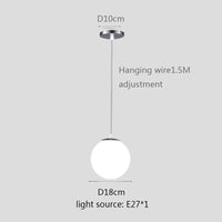 Lustre Globe Lumineux - Or/Noir/Argent - Style Moderne | Marco Lucetti Argent 18cm / Blanc froid