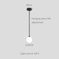 Lustre Globe Lumineux - Or/Noir/Argent - Style Moderne | Marco Lucetti Noir 10cm / Blanc froid