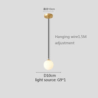 Lustre Globe Lumineux - Or/Noir/Argent - Style Moderne | Marco Lucetti Or 10cm / Blanc froid