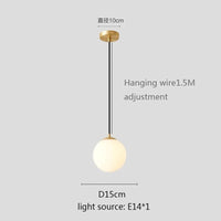 Lustre Globe Lumineux - Or/Noir/Argent - Style Moderne | Marco Lucetti Or 15cm / Blanc froid