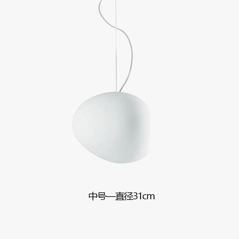 Lustre Gregg Pebble: Élégance Nordique en Verre Suspendu | Marco Lucetti