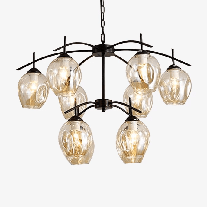 Lustre Industriel avec Boules en Verre Suspens Indoor | Marco Lucetti