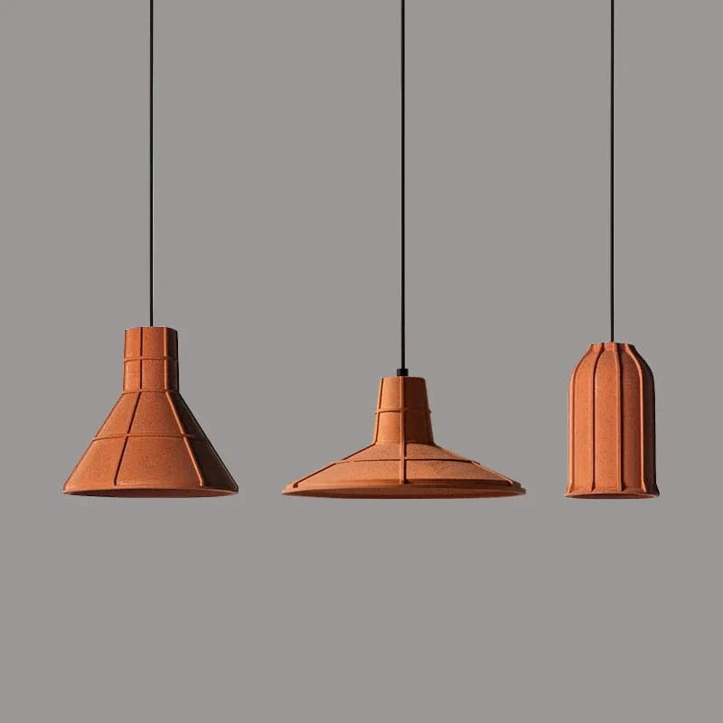 Lustre industriel en béton pour bar maison au style loft rétro | Marco Lucetti