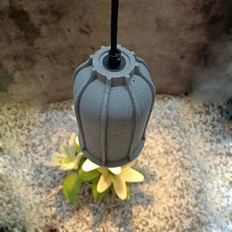 Lustre industriel en béton pour bar maison au style loft rétro | Marco Lucetti