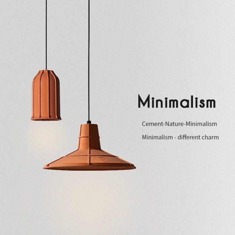 Lustre industriel en béton pour bar maison au style loft rétro | Marco Lucetti