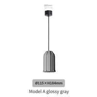 Lustre industriel en béton pour bar maison au style loft rétro | Marco Lucetti A gris brillant / AC110V / CHINE