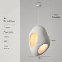 Lustre industriel en béton pour bar maison au style loft rétro | Marco Lucetti Blanc Grand / AC110V / CHINE