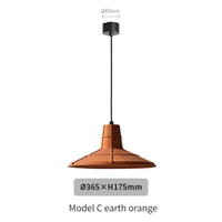Lustre industriel en béton pour bar maison au style loft rétro | Marco Lucetti C Terre Orange / AC110V / CHINE
