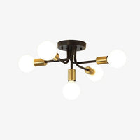 Lustre Industriel en Métal avec 5 Ampoules Nido | Marco Lucetti