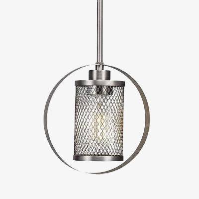 Lustre industriel LED "Cage & Cercle" Tea | Marco Lucetti