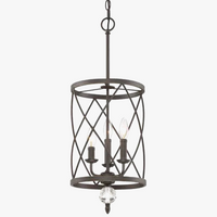 Lustre industriel rétro plafonnier Vintage en cristal noir et or - Suspension Triple