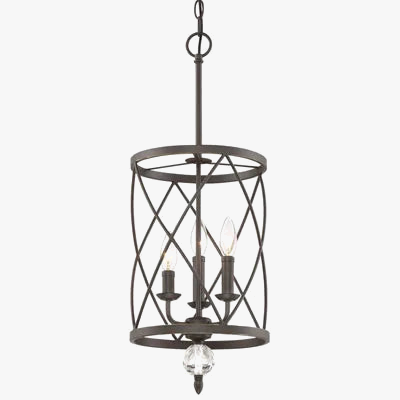Lustre industriel rétro plafonnier Vintage en cristal noir et or - Suspension Triple