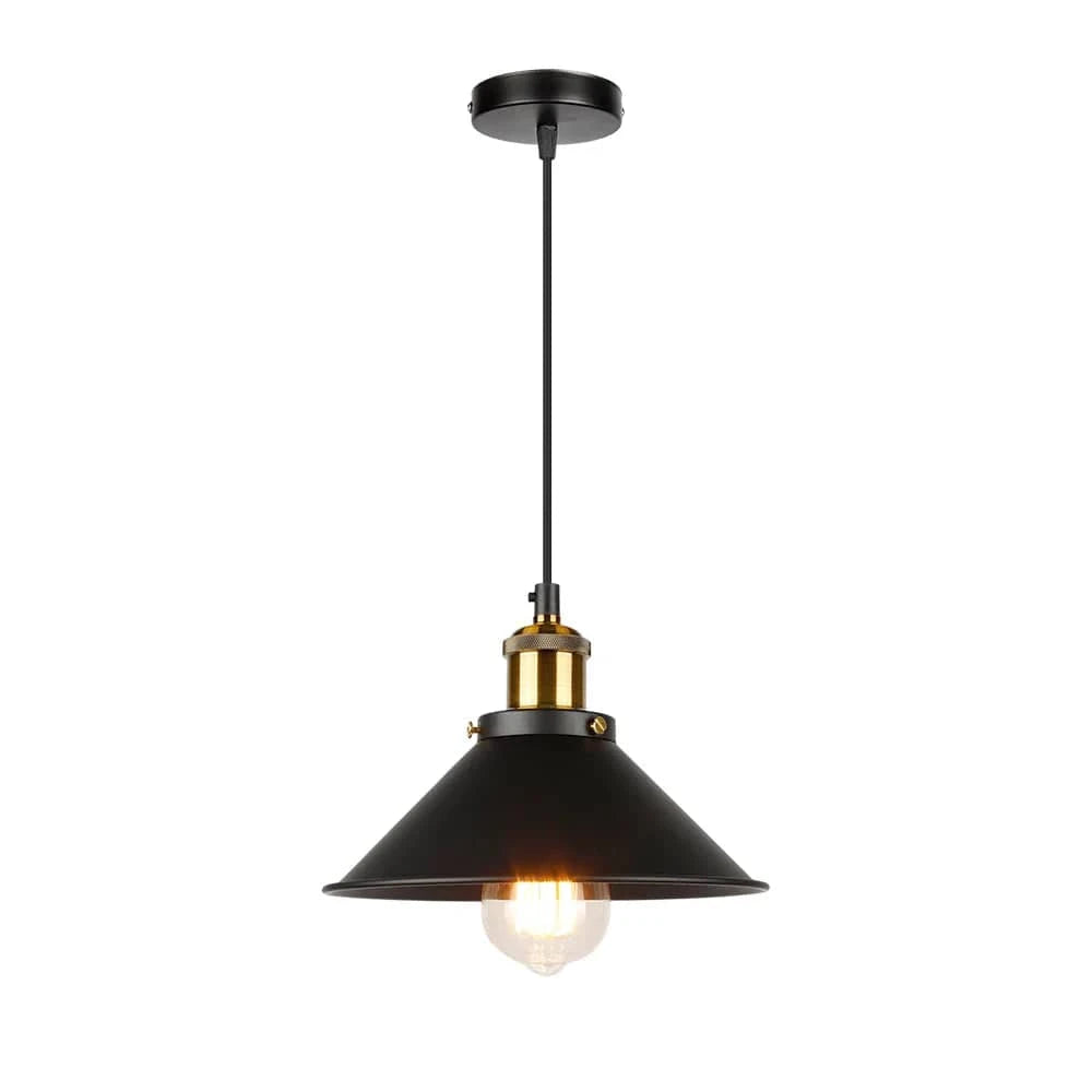 Lustre Industriel Rétro à Trois Têtes Suspendues - Sélection Maison | Marco Lucetti Noir 1 pièce