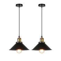 Lustre Industriel Rétro à Trois Têtes Suspendues - Sélection Maison | Marco Lucetti Noir 2 pièces