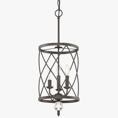 Lustre industriel rétro plafonnier Vintage en cristal noir et or - Suspension Triple | Marco Lucetti