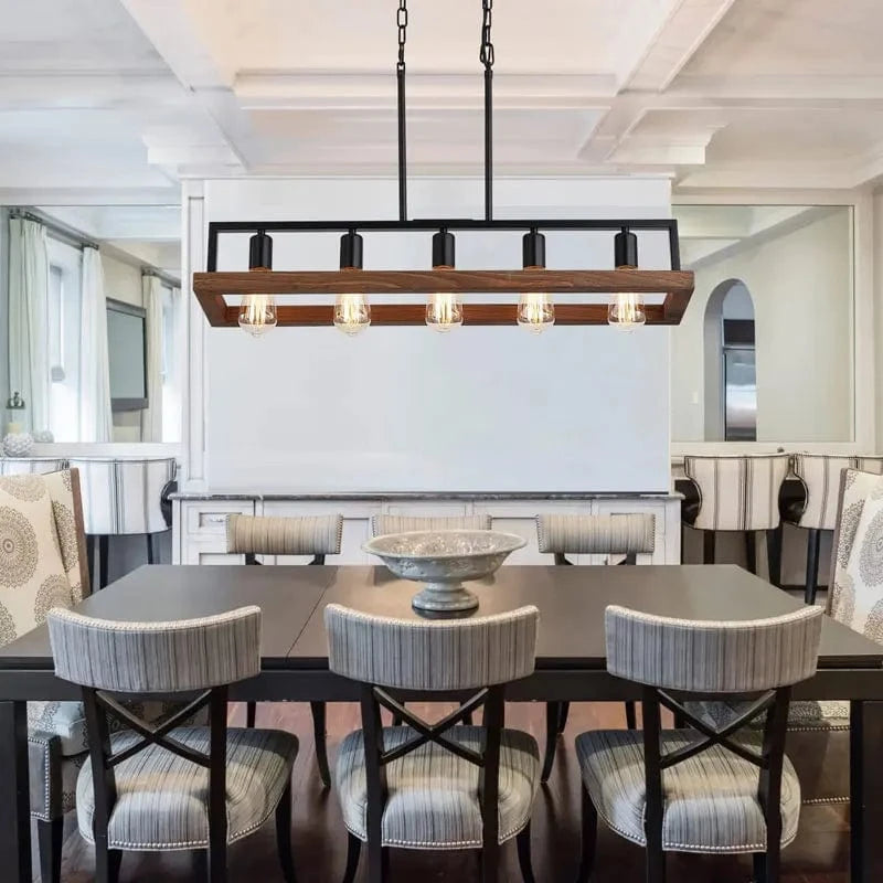 Lustre industriel Vintage à 5 ampoules E27 | Marco Lucetti