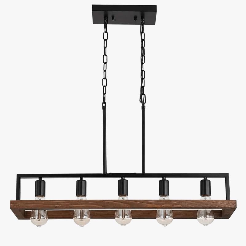 Lustre industriel Vintage à 5 ampoules E27 | Marco Lucetti