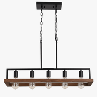 Lustre industriel Vintage à 5 ampoules E27 | Marco Lucetti