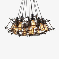 Lustre Onigun : Éclairage Industriel Cubique