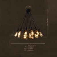 Lustre Onigun : Éclairage Industriel Cubique