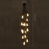 Lustre Onigun : Éclairage Industriel Cubique