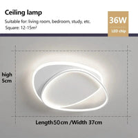 Lustre Intérieur Moderne à LED pour Décoration Maison | Marco Lucetti Blanc L50CM / Blanc naturel