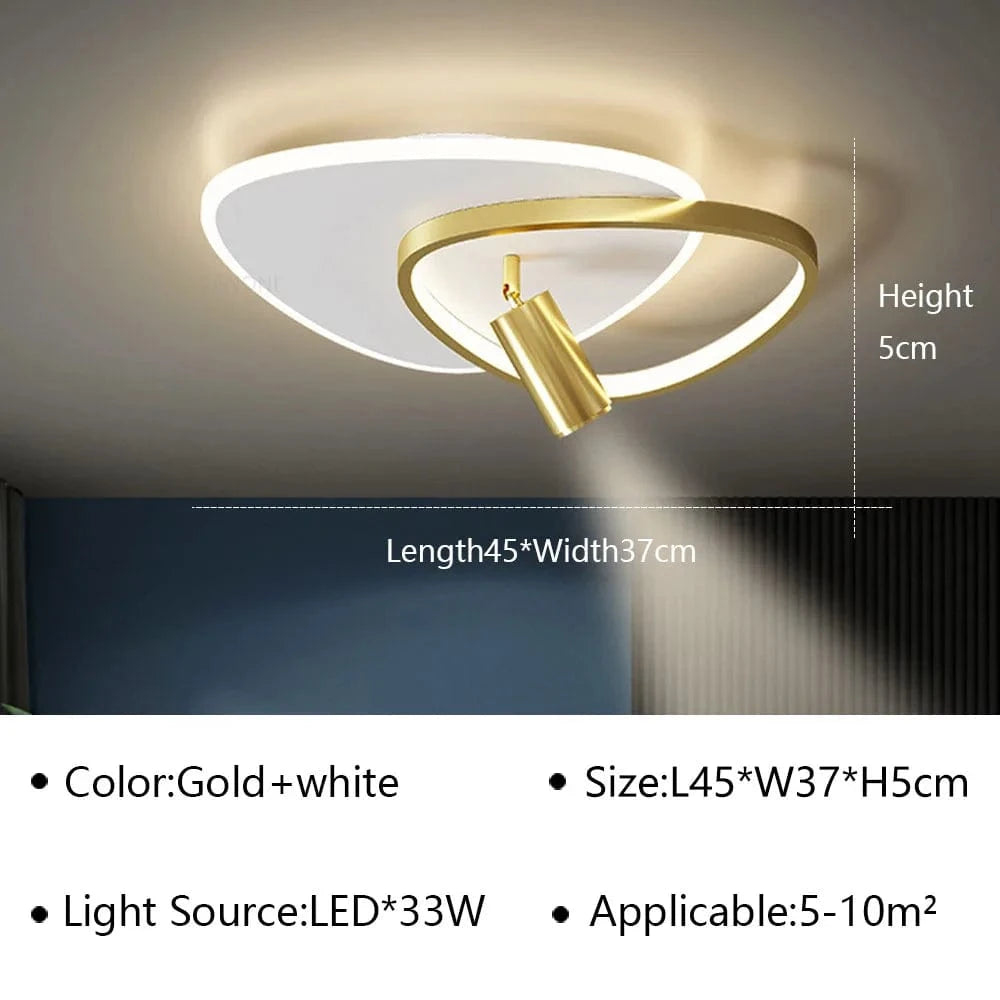 Lustre Intérieur Moderne à LED pour Décoration Maison | Marco Lucetti Or A / Blanc chaud