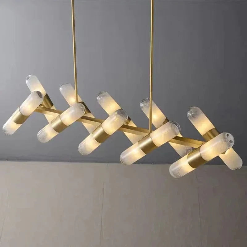 Lustre Italien Moderne LED Cuivre pour Bar Café | Marco Lucetti