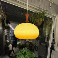 Lustre Japonais Bauhaus pour une Déco Rétro Moderne | Marco Lucetti 32cm- Ligne blanche / Pas d&#39;ampoule