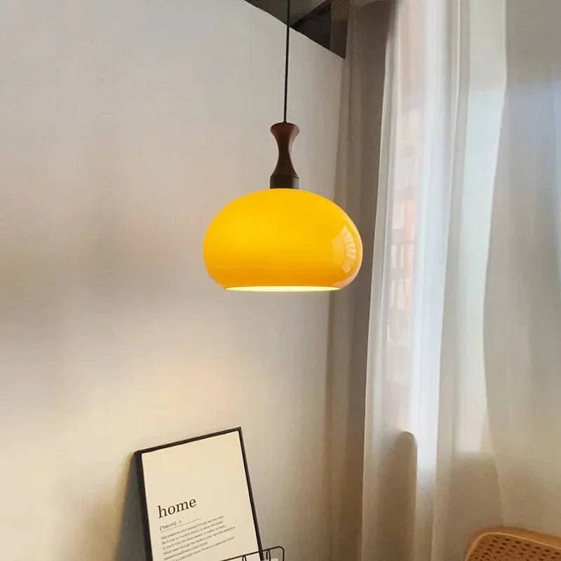 Lustre Japonais Bauhaus pour une Déco Rétro Moderne | Marco Lucetti 32cm- Ligne noire / Pas d&#39;ampoule