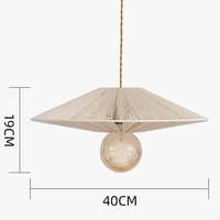 Lustre japonais en corde de chanvre. | Marco Lucetti