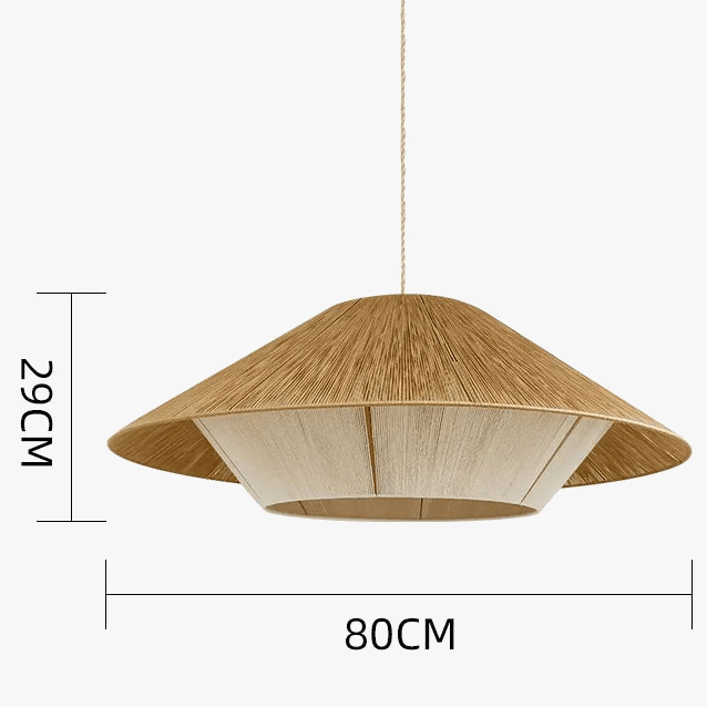 Lustre japonais en corde de chanvre. | Marco Lucetti