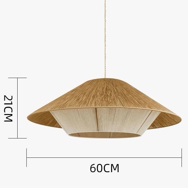 Lustre japonais en corde de chanvre. | Marco Lucetti