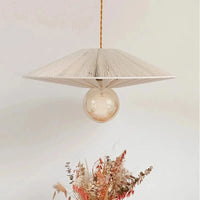 Lustre japonais en corde de chanvre. | Marco Lucetti