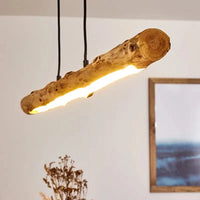 Lustre japonais rétro en bois massif pour ambiance restaurant authentique | Marco Lucetti