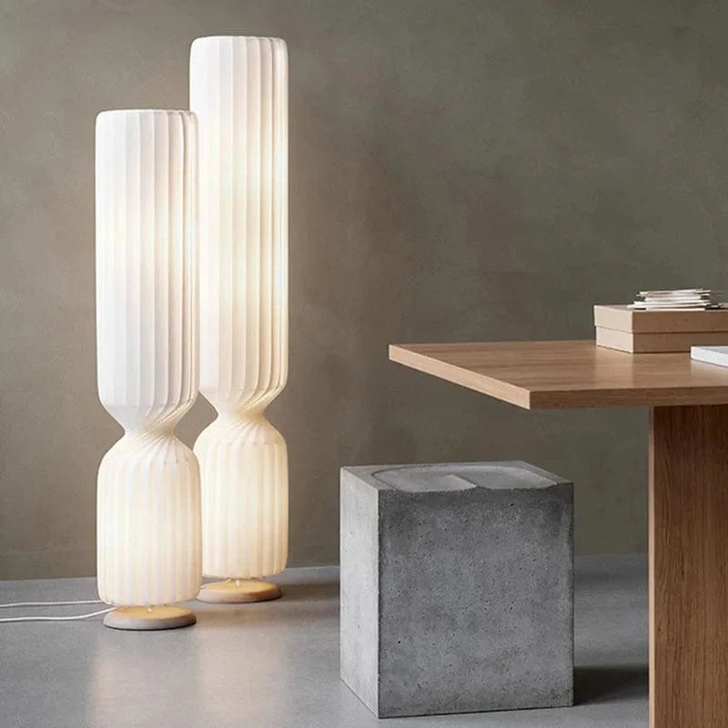 Lustre japonais silencieux de grande hauteur pour loft duplex restaurant | Marco Lucetti