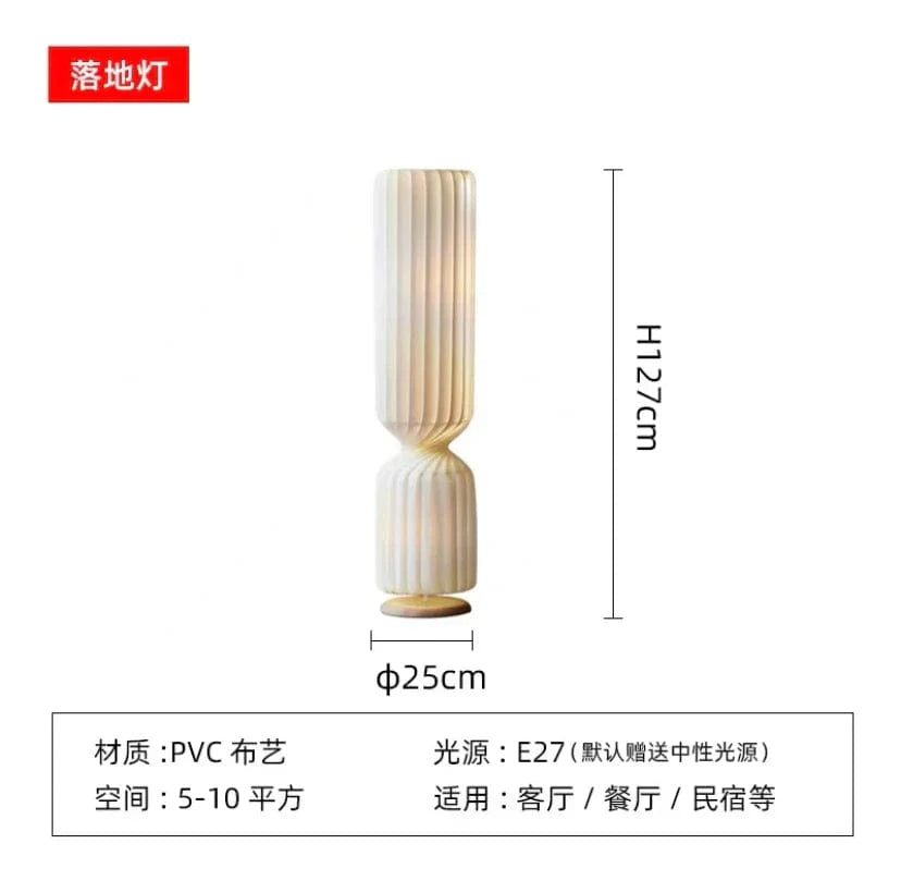 Lustre japonais silencieux de grande hauteur pour loft duplex restaurant | Marco Lucetti Sol 127cm / Blanc chaud