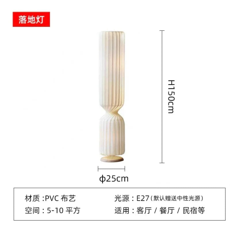 Lustre japonais silencieux de grande hauteur pour loft duplex restaurant | Marco Lucetti Sol 150cm / Blanc chaud