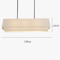 Lustre japonais en tissu LED modernes.