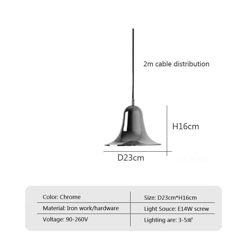 Lustre Lamp : Suspension Décor Maison | Marco Lucetti Chrome / Blanc froid