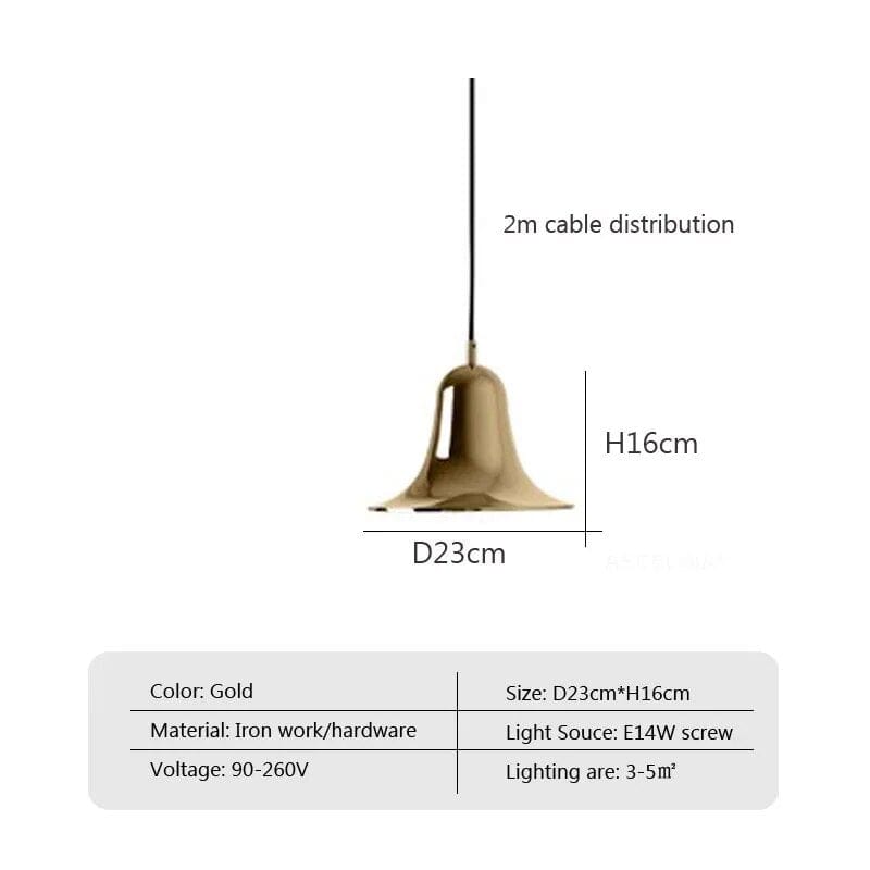 Lustre Lamp : Suspension Décor Maison | Marco Lucetti Or / Blanc froid