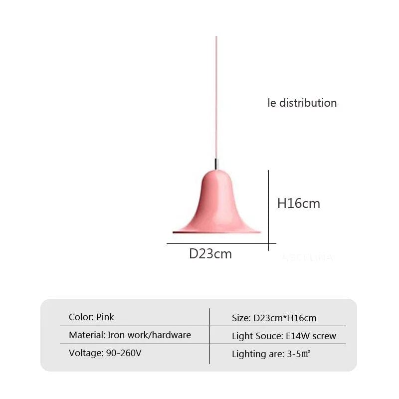 Lustre Lamp : Suspension Décor Maison | Marco Lucetti Rose / Blanc froid