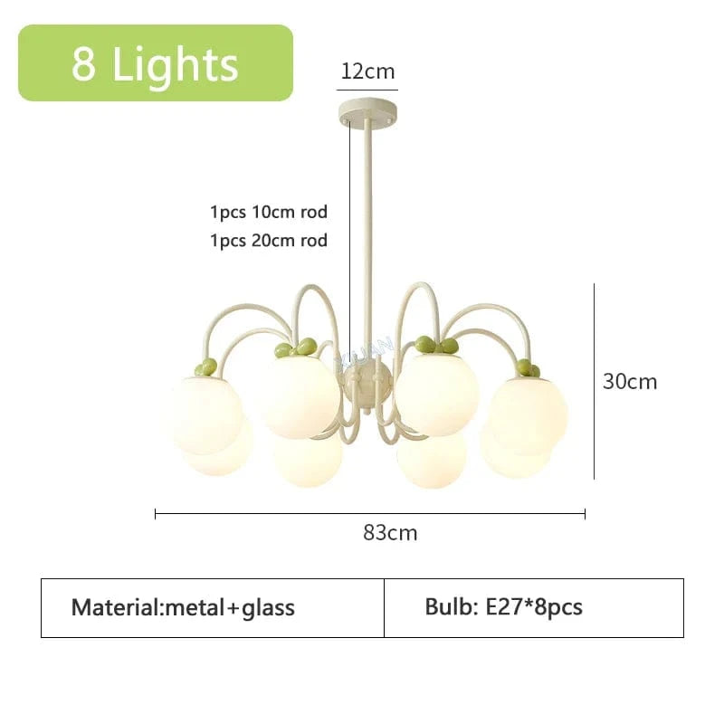 Lustre LED à la française pour une décoration intérieure. | Marco Lucetti 8 lumières / Lumière chaude