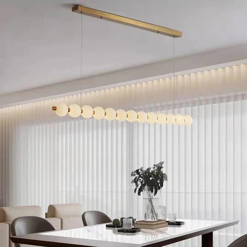 Lustre LED Acrylique Boule avec Cordon d'Éclairage Réglable - Idéal pour Boutiques | Marco Lucetti