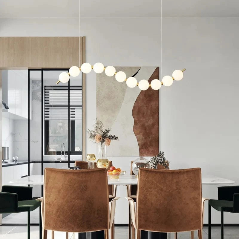 Lustre LED Acrylique Boule avec Cordon d'Éclairage Réglable - Idéal pour Boutiques | Marco Lucetti