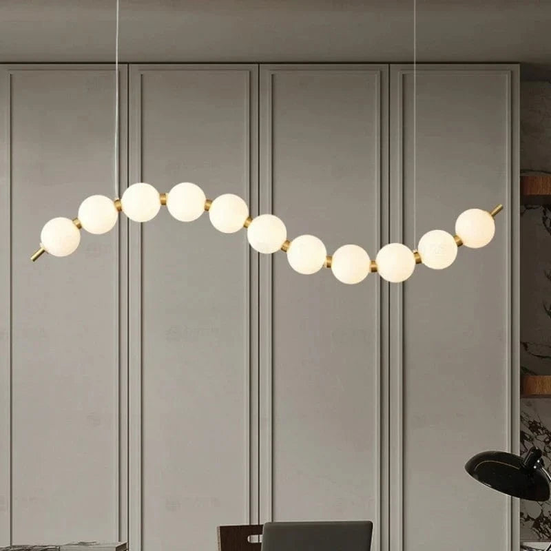 Lustre LED Acrylique Boule avec Cordon d'Éclairage Réglable - Idéal pour Boutiques | Marco Lucetti