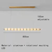 Lustre LED Acrylique Boule avec Cordon d'Éclairage Réglable - Idéal pour Boutiques | Marco Lucetti B-80cm / 3 modifiables