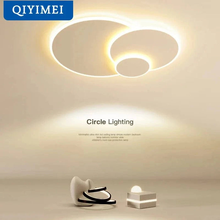 Lustre LED Acrylique Circulaire Ultra-mince - Décor Minimaliste Moderne | Marco Lucetti