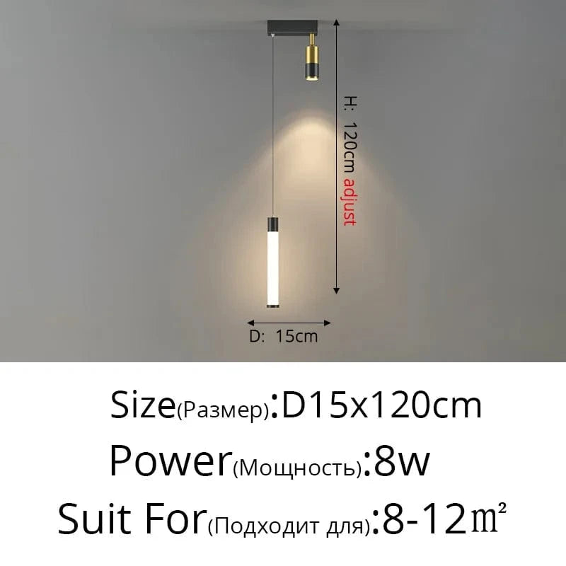 Lustre LED Acrylique Mod'Led | Marco Lucetti B Noir 1 tête / Blanc neutre