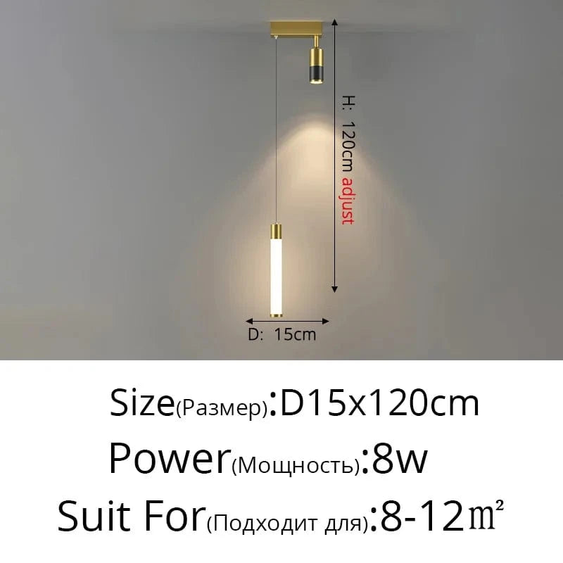 Lustre LED Acrylique Mod'Led | Marco Lucetti B Or 1 tête / Blanc neutre